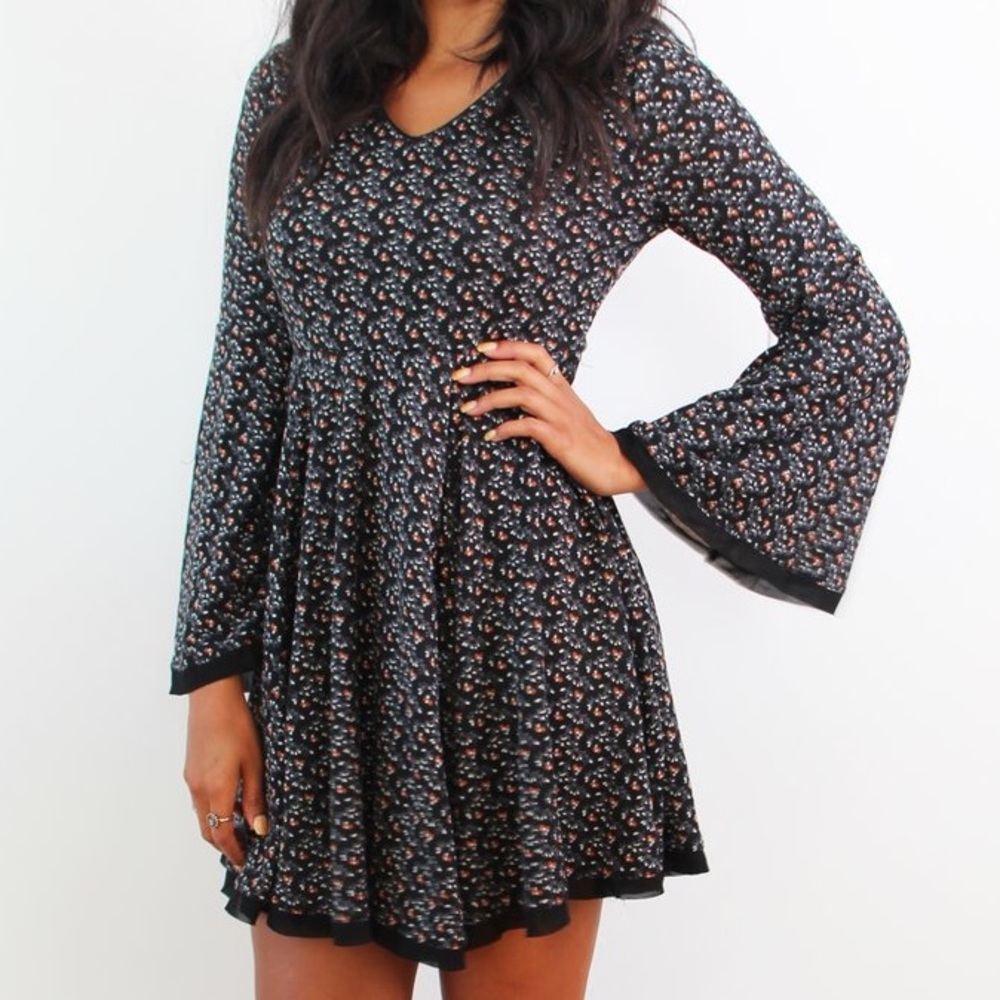 Bell Sleeve Knit Dress